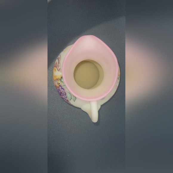 Fenton Uranium Burmese Bountiful Harvest Pitcher - Picture 5 of 6